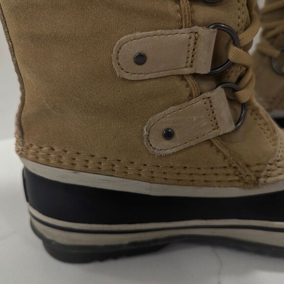 Sorel Women Joan Arctic waterproof snow winter suede leather Boot faux fur Sz  7 - Picture 10 of 12